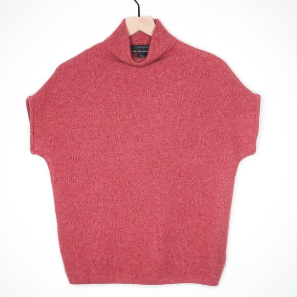 Tahari Womens Cashmere Sweater Small Red Soft Pure Luxe Quiet Luxury‎ Office - Picture 1 of 10
